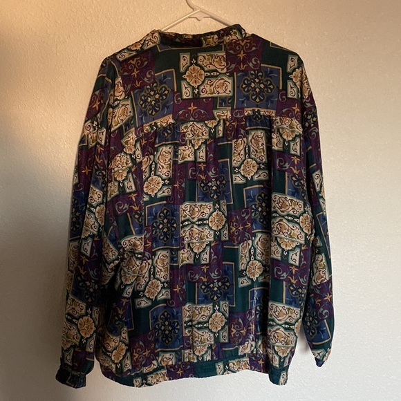 90s SILK bomber Jacket - Picture 4 of 4